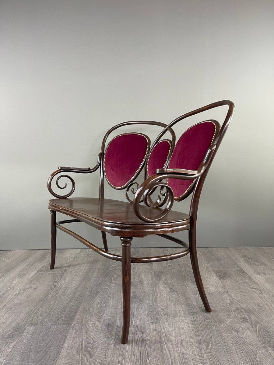 Canapé De Style Art Nouveau Par Thonet, XXe Siècle -photo-1