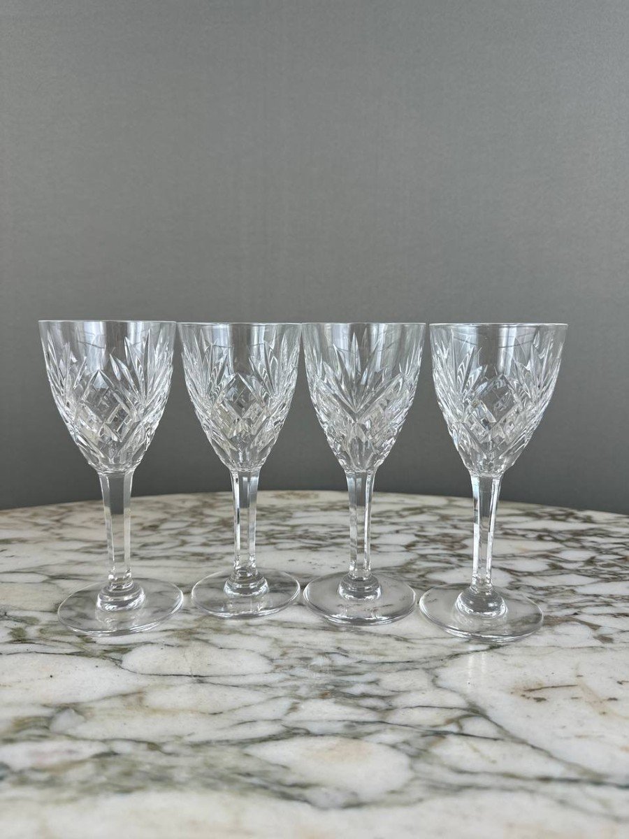 Saint Louis Crystal Glassware Set, Chantilly Model (26 Pieces), 20th Century -photo-4