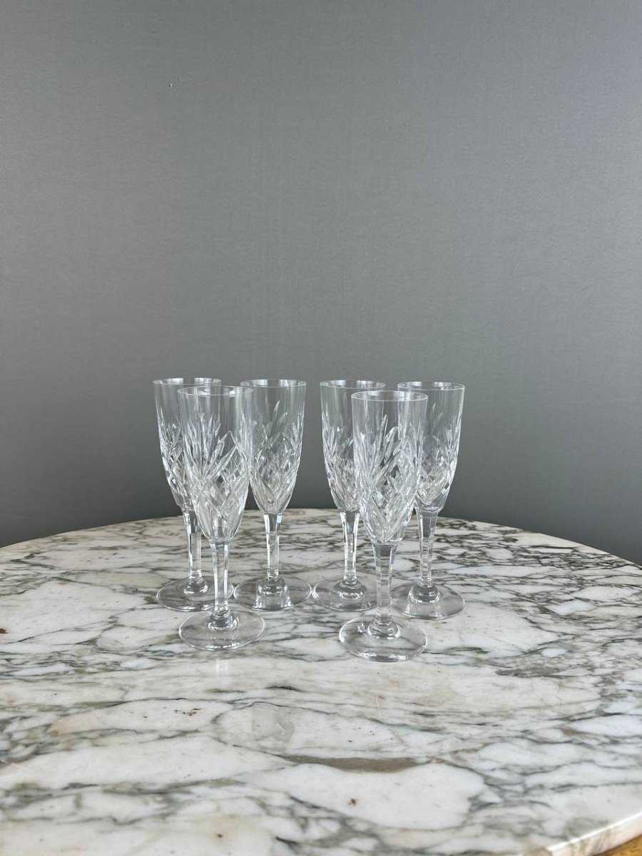 Saint Louis Crystal Glassware Set, Chantilly Model (26 Pieces), 20th Century -photo-2