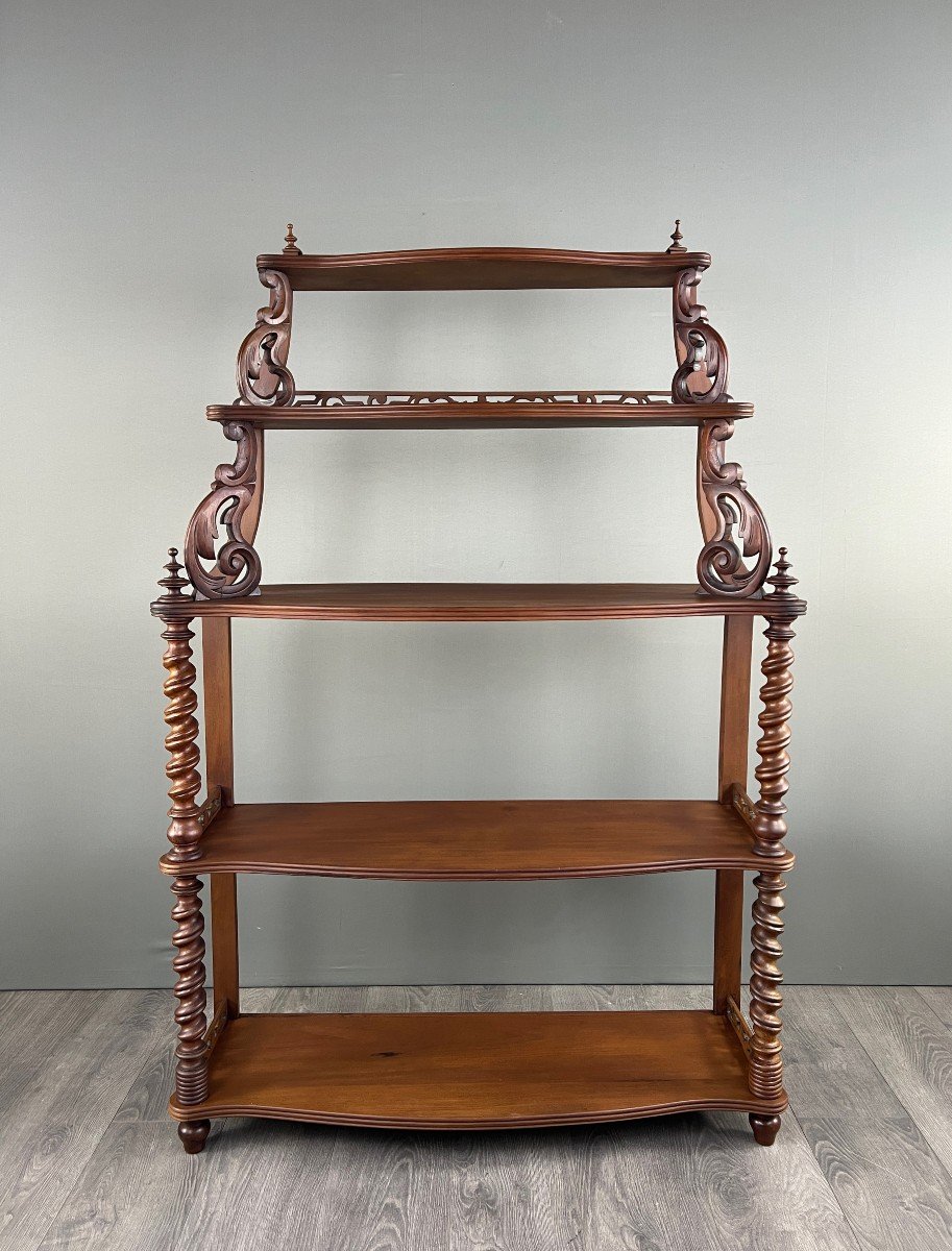 19th Century Carved Wooden Shelf