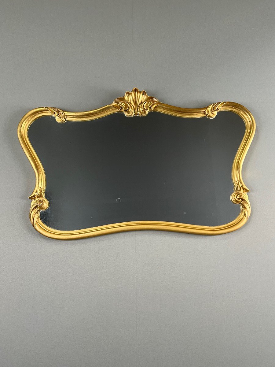 Louis XV Style Gilded Mirror, Mid-20th Century-photo-1