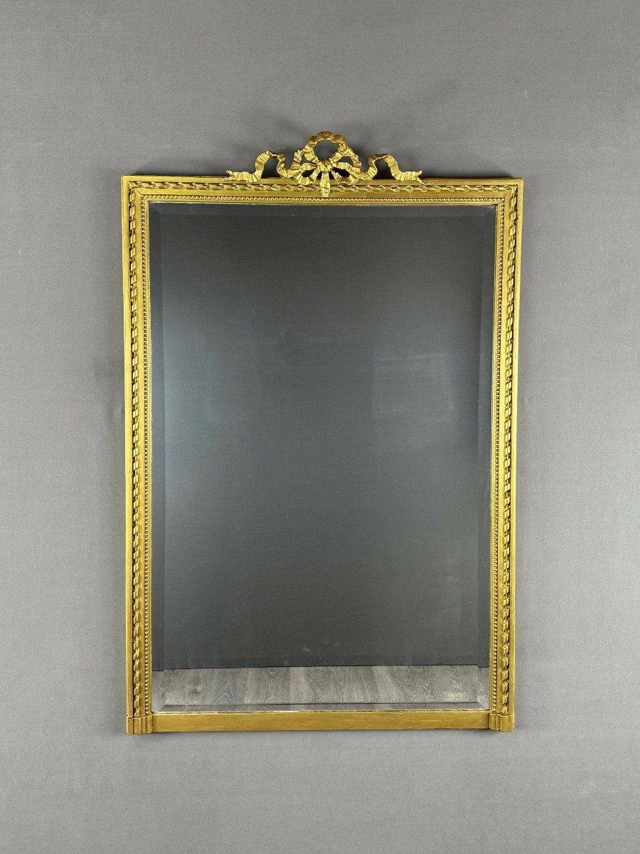 Louis XVI Gilded Mirror, Late 19th Century