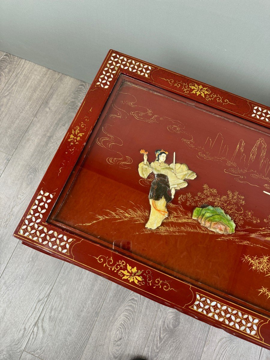 Lacquered Coffee Table, Chinese Style, 20th Century-photo-2