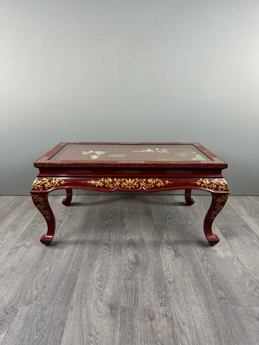 Lacquered Coffee Table, Chinese Style, 20th Century-photo-3