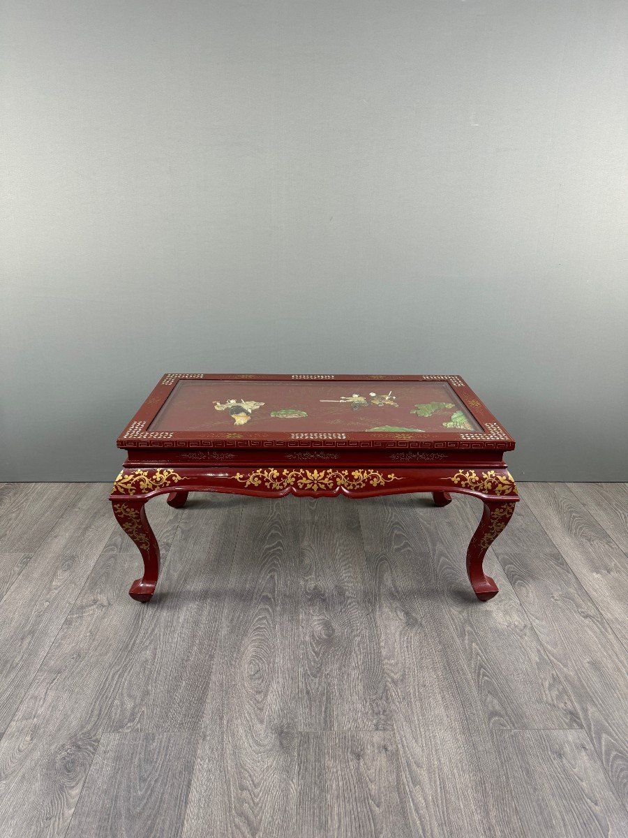 Lacquered Coffee Table, Chinese Style, 20th Century-photo-1