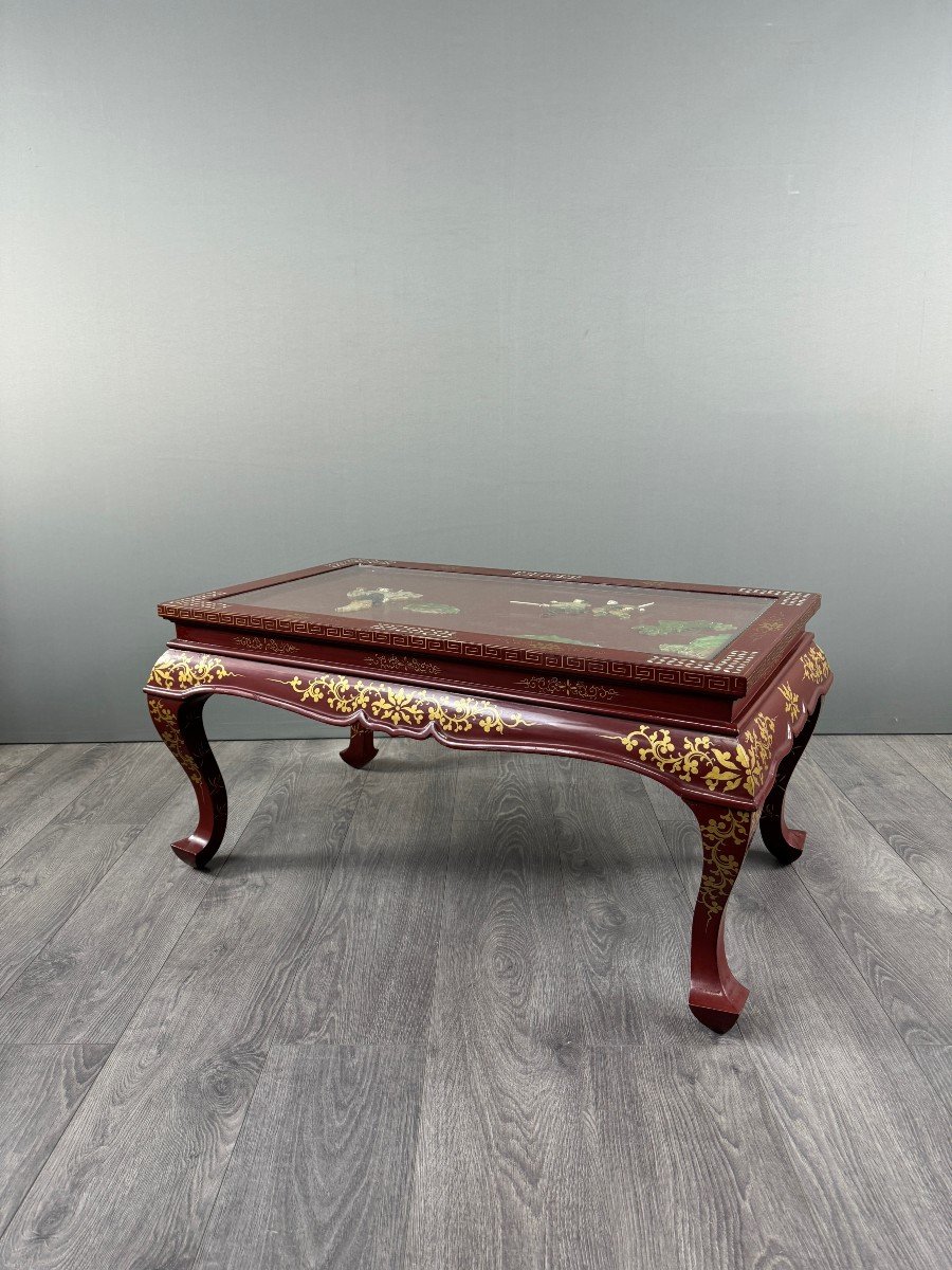 Lacquered Coffee Table, Chinese Style, 20th Century-photo-3