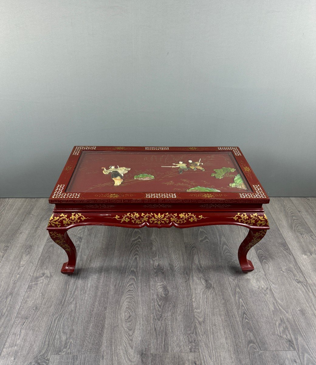 Lacquered Coffee Table, Chinese Style, 20th Century