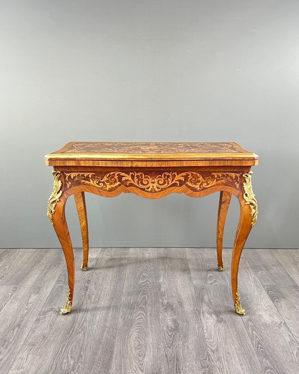 Table à Jeu , Style Louis XV, XIXe Siècle