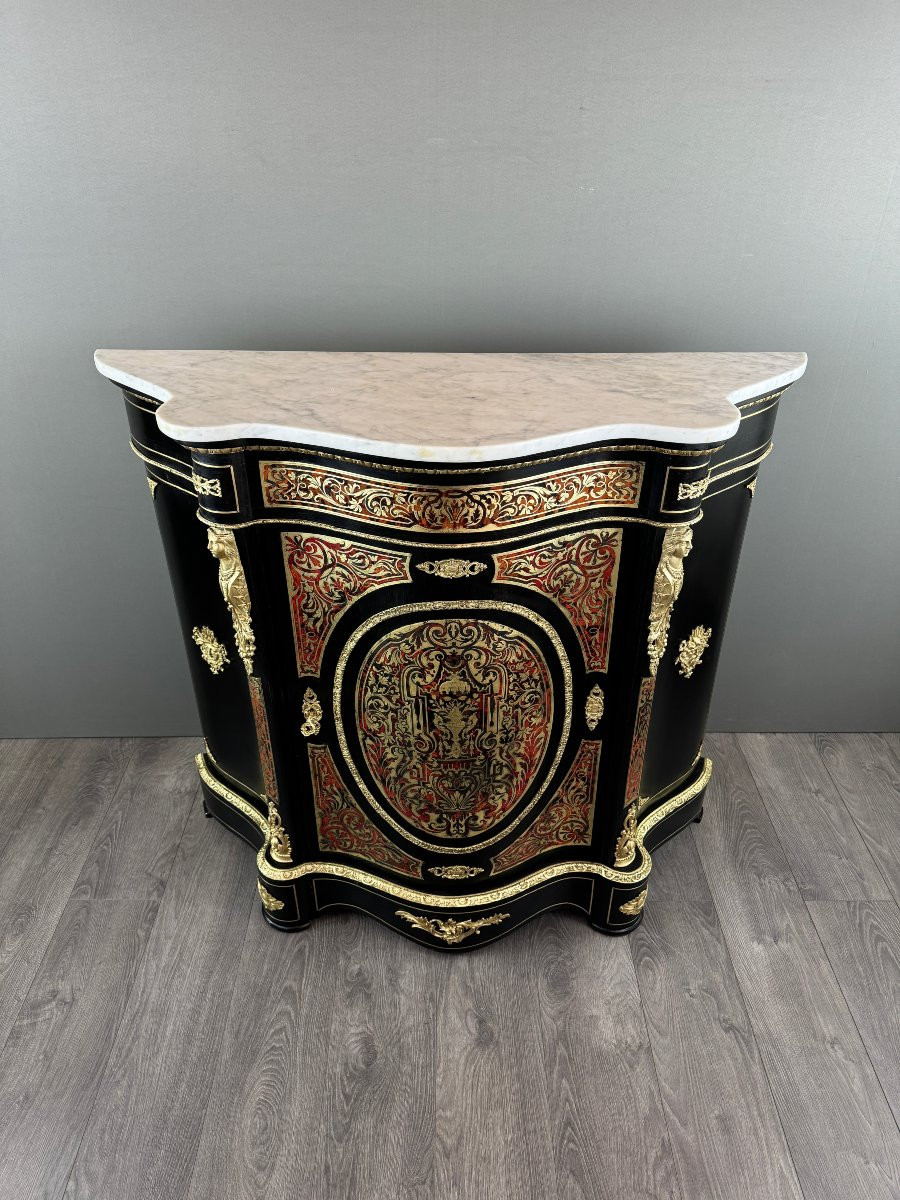 Buffet Meuble De Style Boulle, époque Napoléon III-photo-3