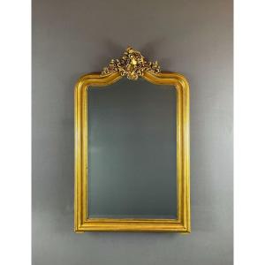 Miroir Napoléon III Doré, XIXe Siècle 