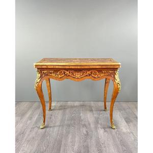 Louis XV Style Game Table, 19th Century