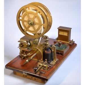 Antique Danish Snts Complete Telegraph Station Key Register Transmitter Sounder