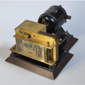 Antique Danish Snts Morse Telegraph Register Wheatstone Transmitter W Motor