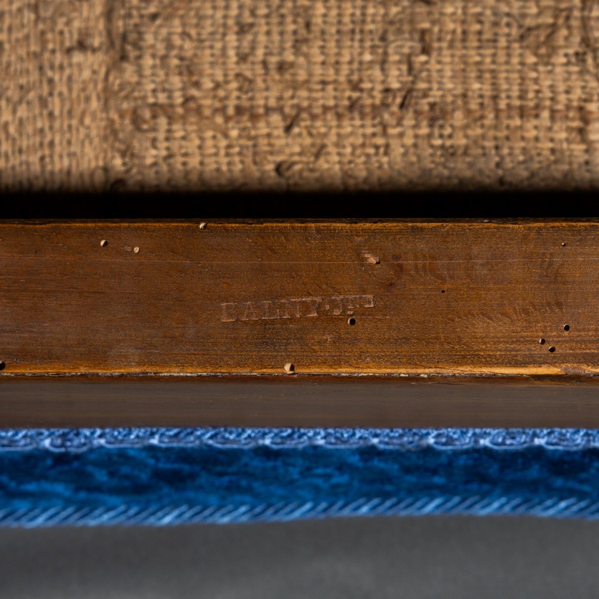 Balny Jeune - System Library Stool Circa 1810 - Mahogany And Silk Velvet-photo-3