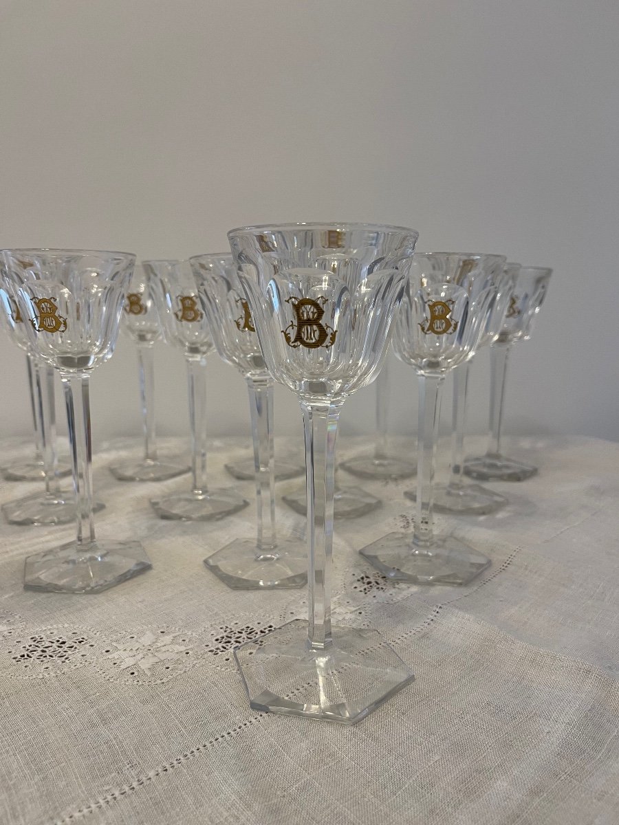 Baccarat- Verre à Vin Du Rhin Harcourt ( prix unitaire)-photo-3