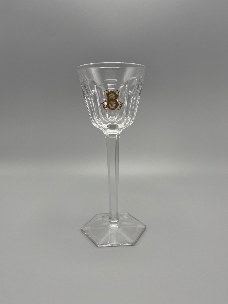 Baccarat- Verre à Vin Du Rhin Harcourt ( prix unitaire)