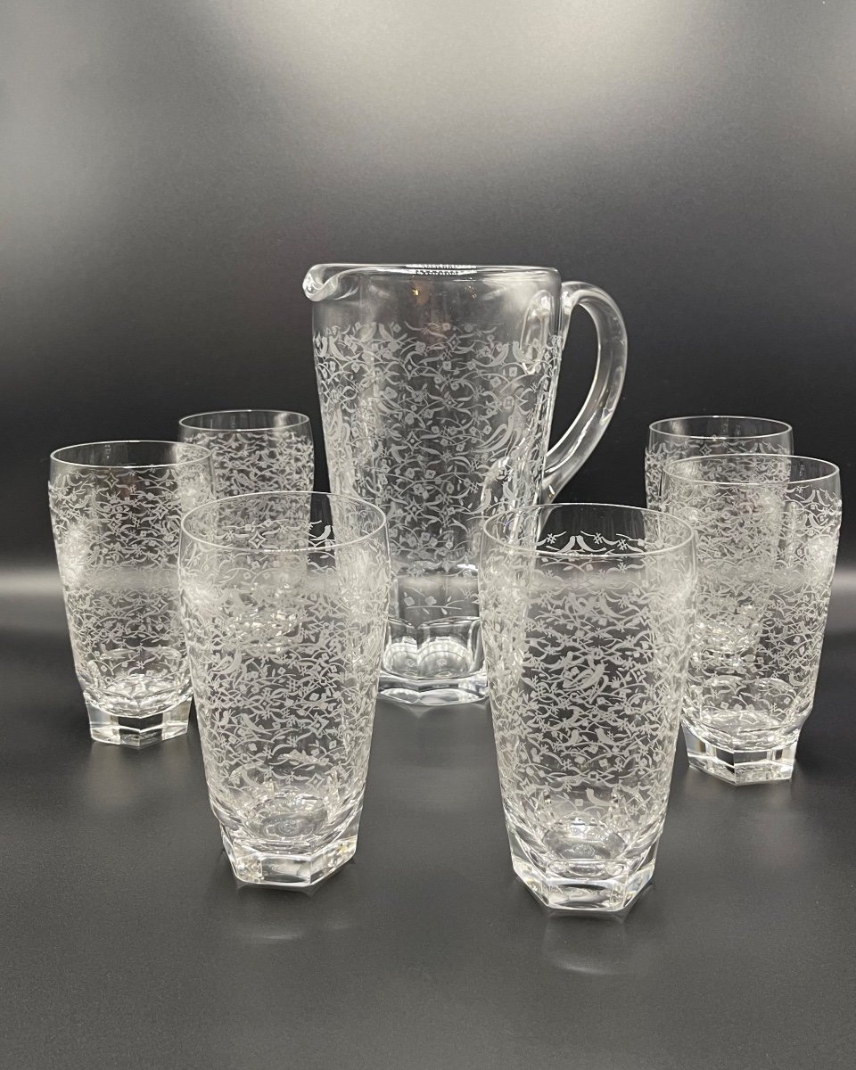 Baccarat - Bird Decorated Beer Set