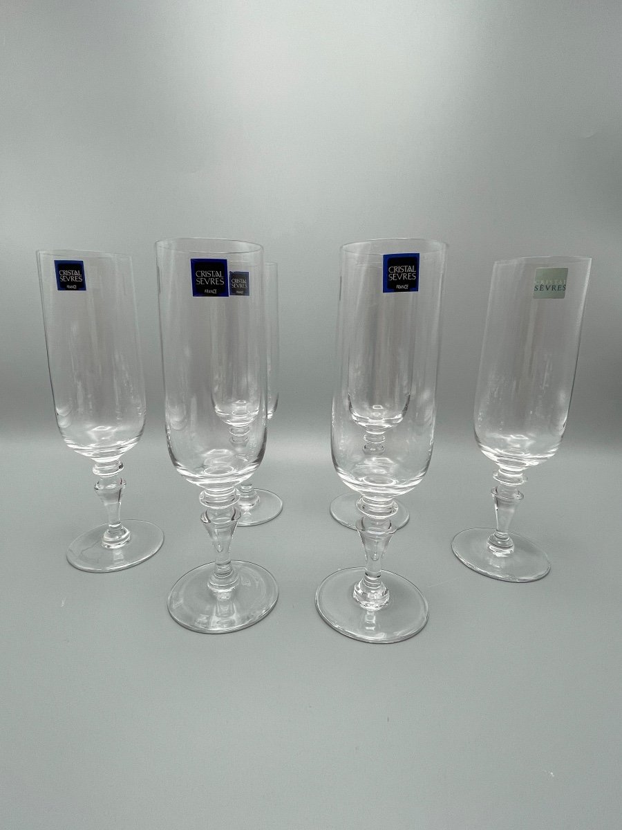 Sevres - Set Of 6 “andelle” Flutes