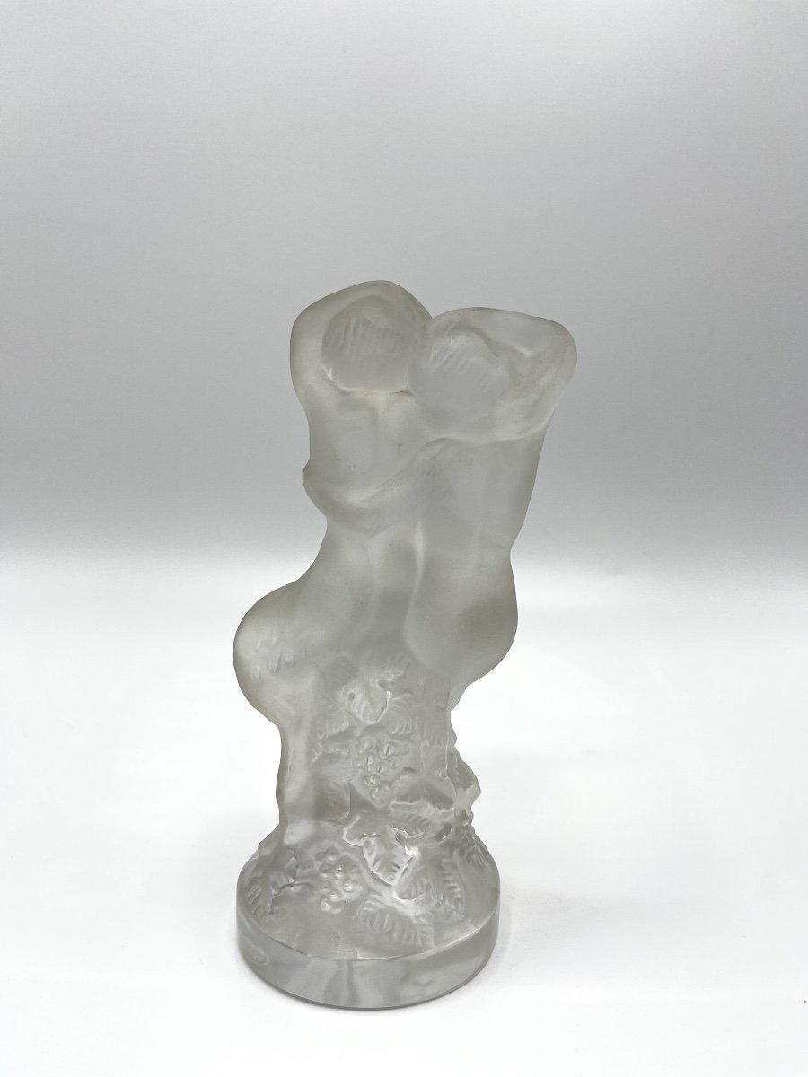 Lalique - Crystal Statuette "fauna"-photo-2