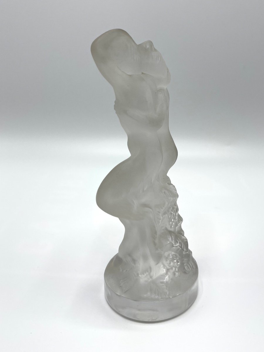 Lalique - Crystal Statuette "fauna"-photo-3