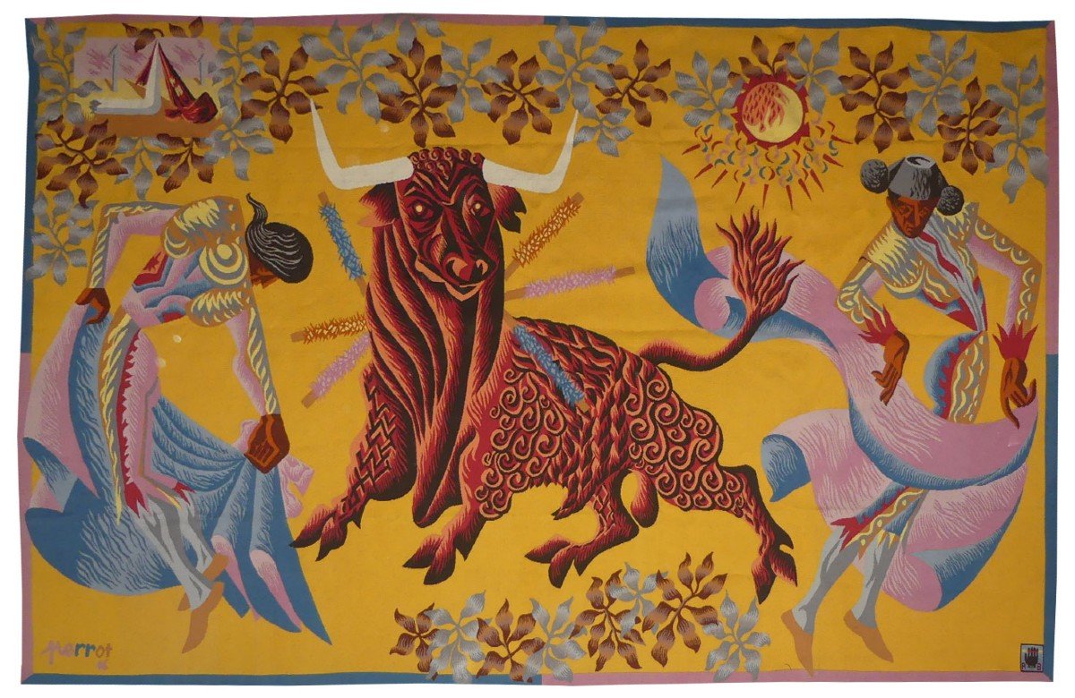 René Perrot - Bullfighting - Aubusson Tapestry