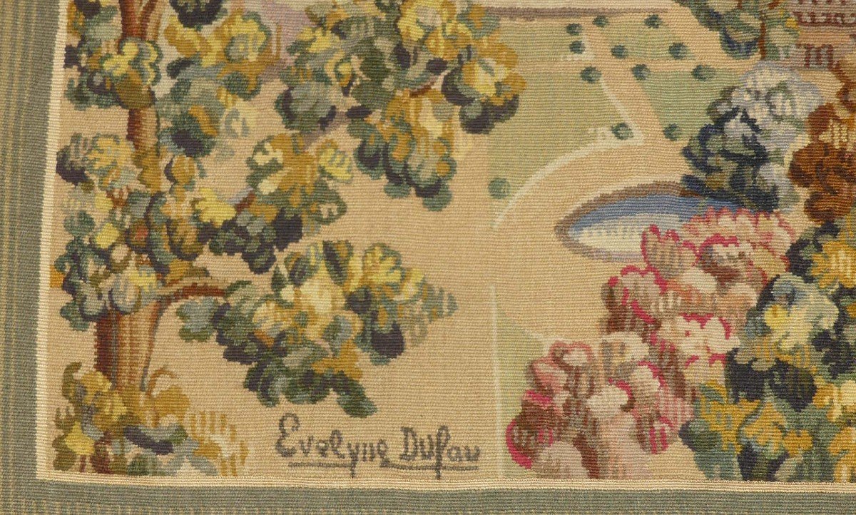 Evelyne Dufau - Modern Paris - Tapestry Woven By Atelier Ami De La Paix-photo-3