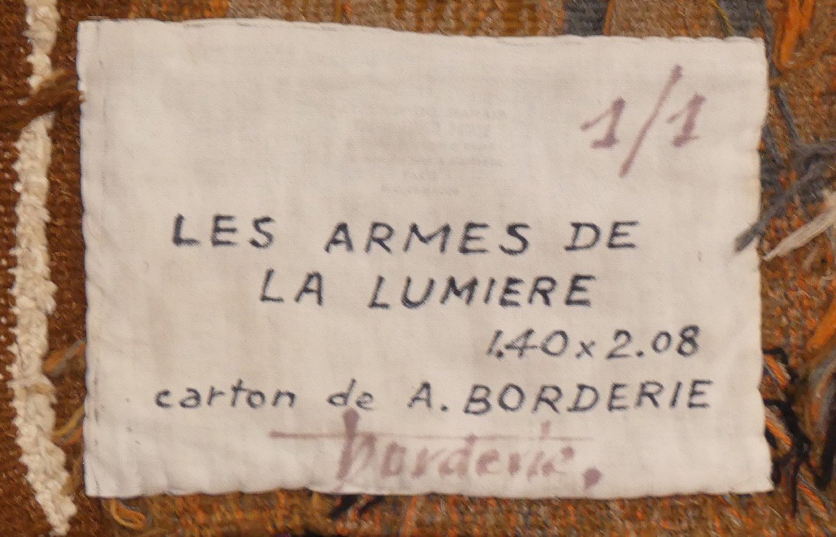 André Borderie   -  Les Armes De La Lumière  -  Tapisserie -photo-4