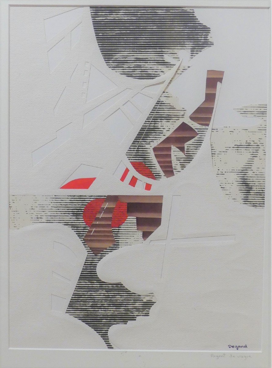 Michel Degand - Wave Money - Collage