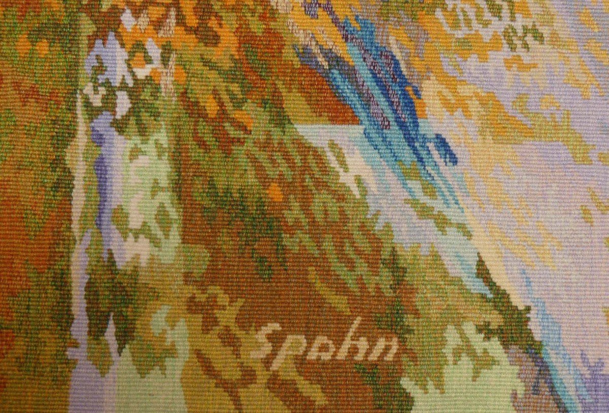 Victor Spahn - Jumping - Aubusson Tapestry-photo-3