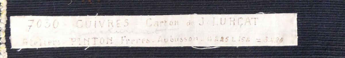 Jean Lurçat - Cuivres - tapisserie d'Aubusson-photo-4