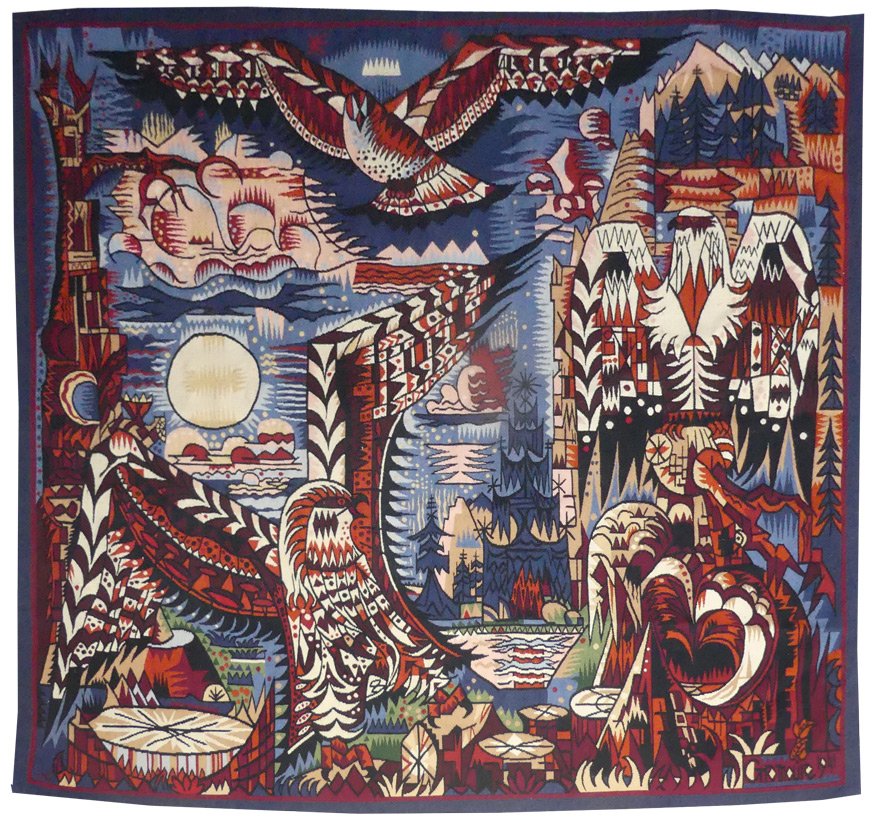 Marcel Gromaire - Birds Of Prey - Aubusson Tapestry