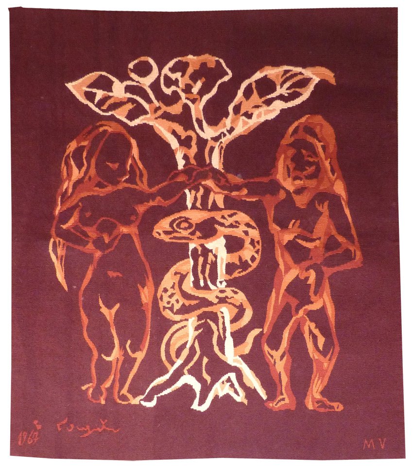 Léonard Foujita - Adam And Eve - Tapestry