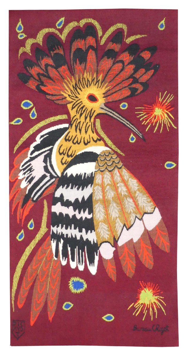 Delphine Bureau-chigot -  La Huppe Rouge - Aubusson Tapestry