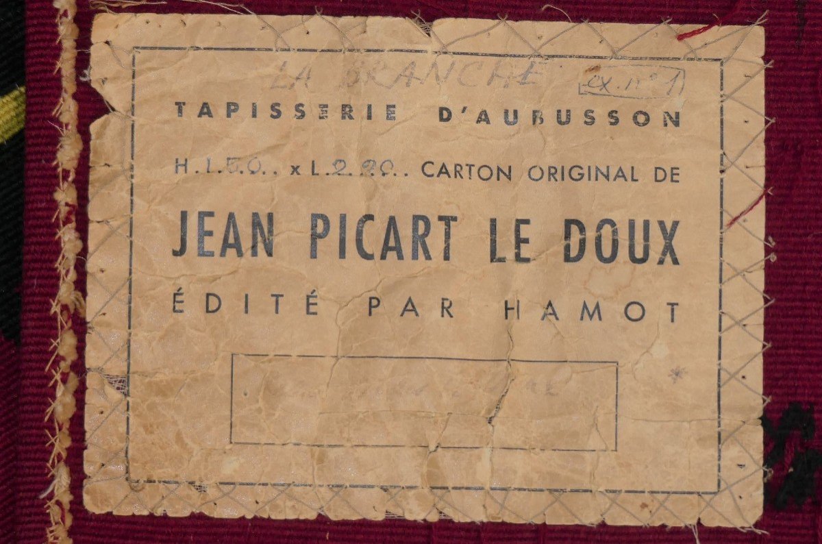 Jean Picart Le Doux - La Branche - Aubusson Tapestry-photo-4