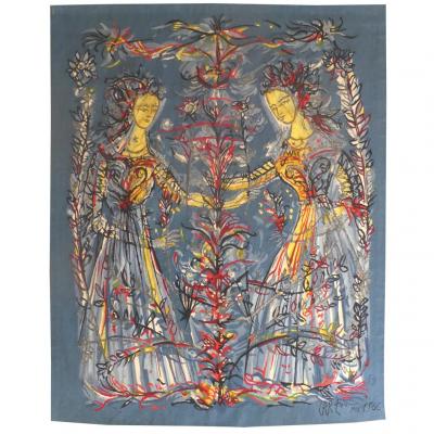 Jean Carzou - The Jumelles  - Tapestry