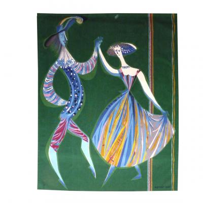Marc Saint Saëns - The Comedians - Aubusson Tapestry