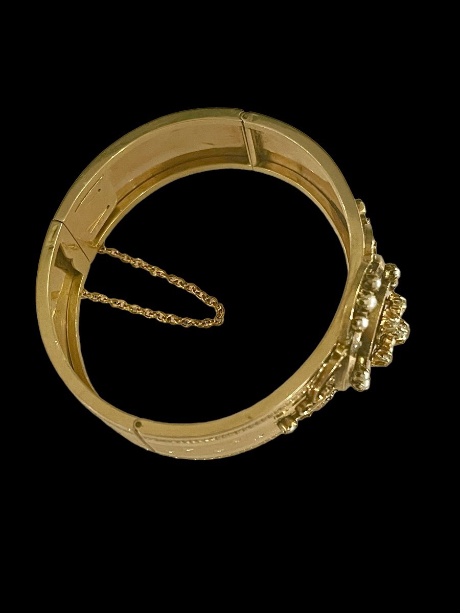 Napoleon III Bracelet, In Gold, Pearls And Diamonds-photo-2