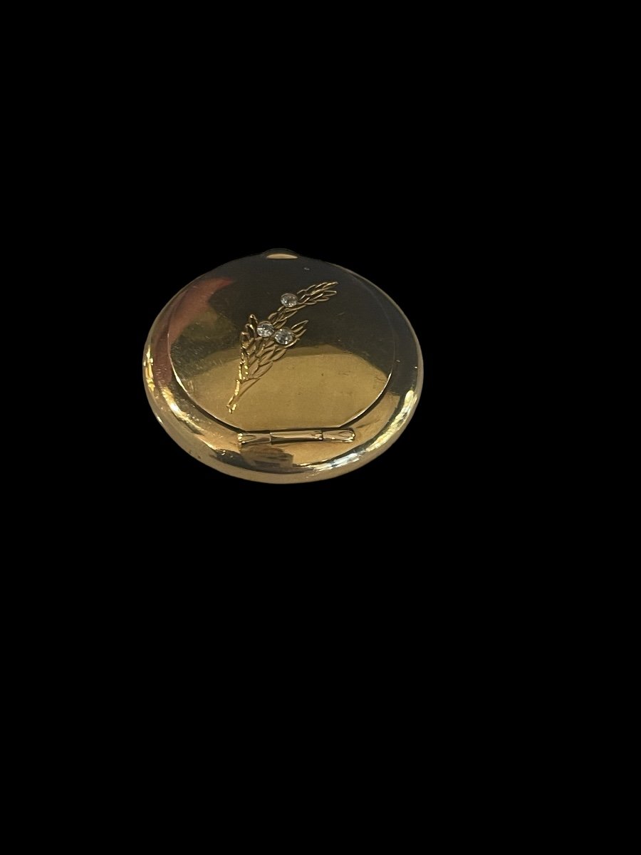 Pill Box In Gold And Diamonds-photo-3