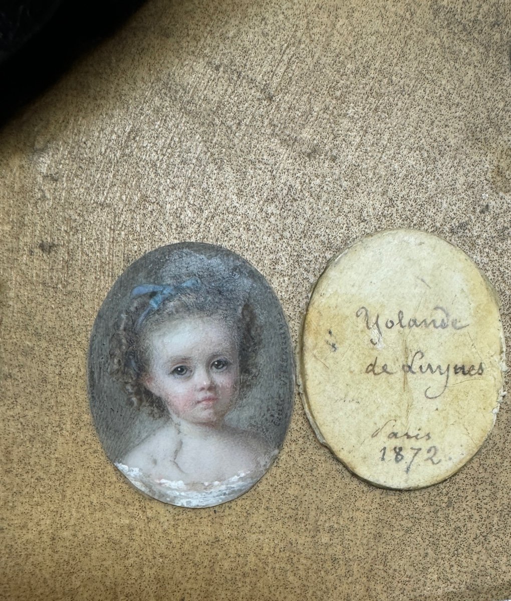 Cecile Villeneuve: Portrait Of Yolande De Luynes At The Age Of 2-photo-2