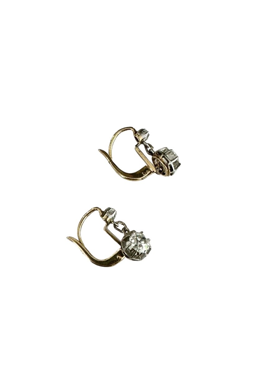 Pair Of Diamond Dormeuses Earrings-photo-2