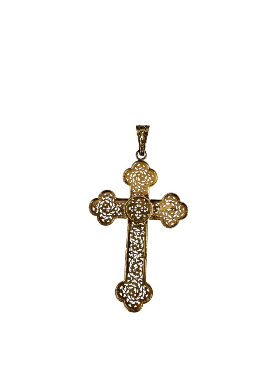 Large Rose Gold Cross-photo-2