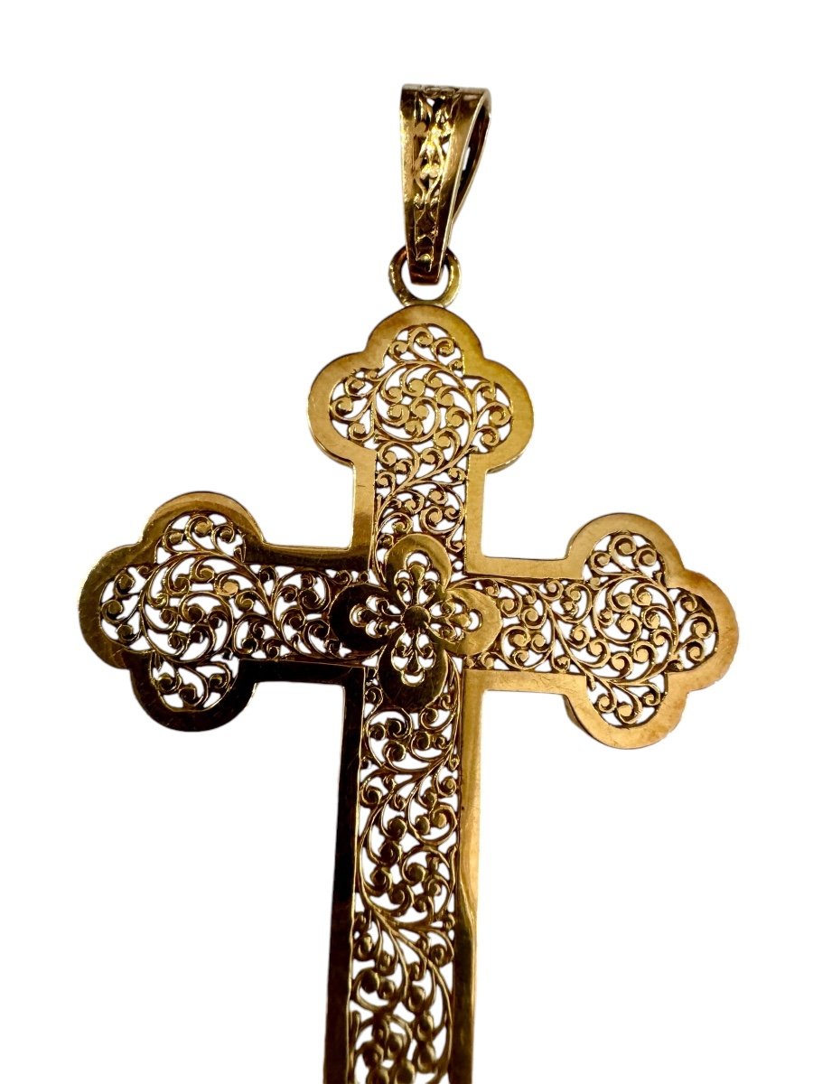 Large Rose Gold Cross-photo-4