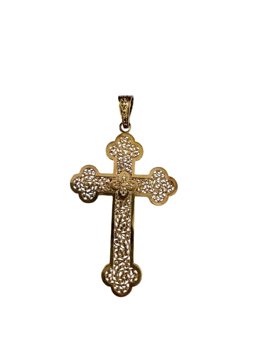 Large Rose Gold Cross