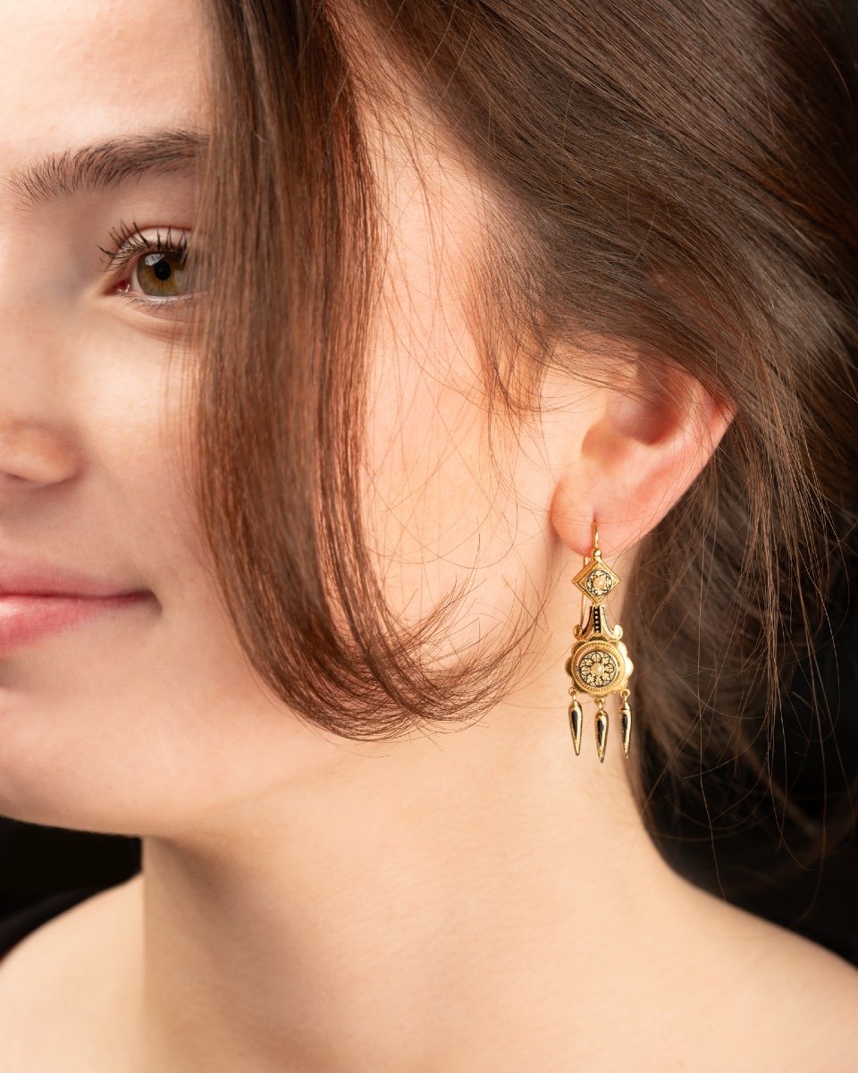 Pair Of Napoleon III Earrings