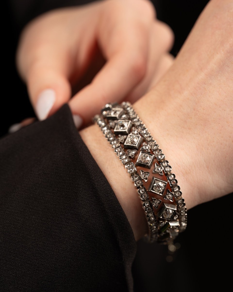 19th Century Diamond Bracelet -photo-4