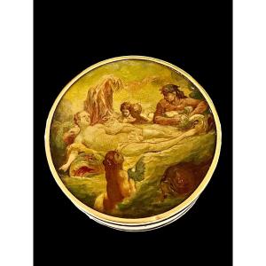 Martin Varnish Box With Venus Decor, Louis XVI Period