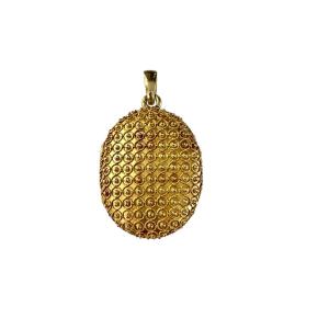 19th Century Gold Souvenir Pendant