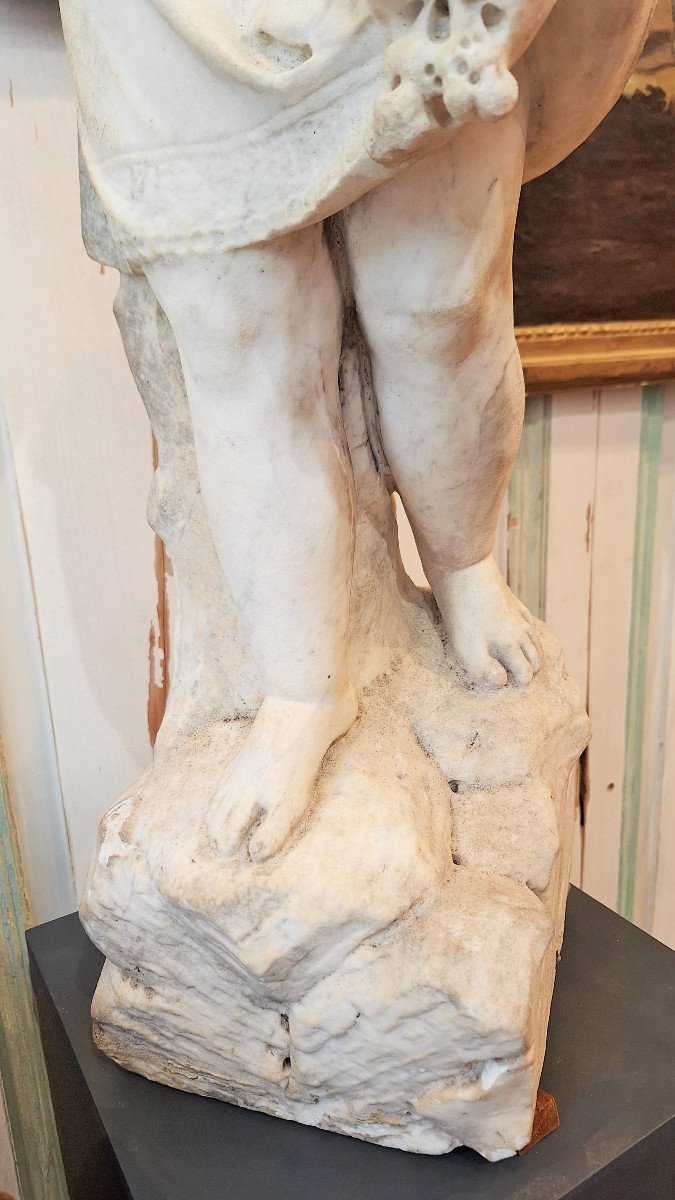 Carrara Marble Child Statue -photo-3