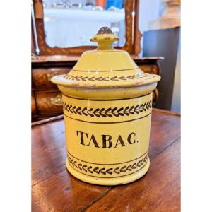 Pot à Tabac Faïence De Nevers Début XIXème