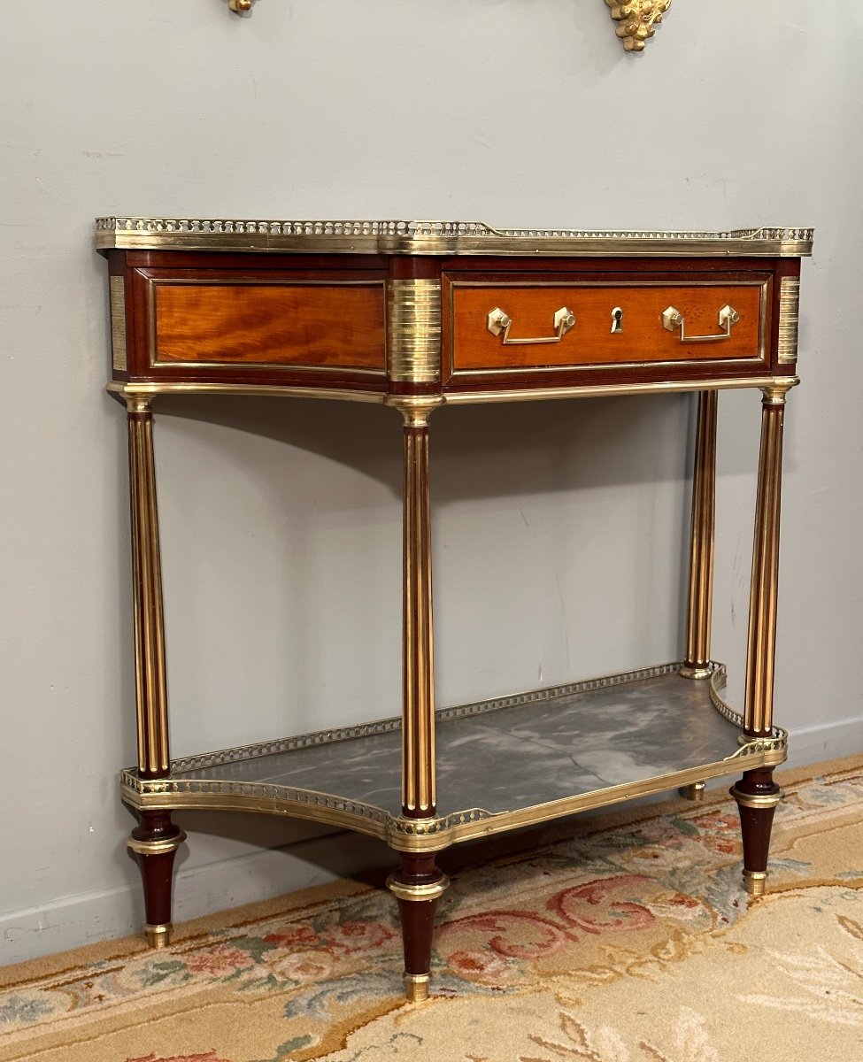 Bernard Molitor, Console d'Epoque Louis XVI Vers 1780-photo-3